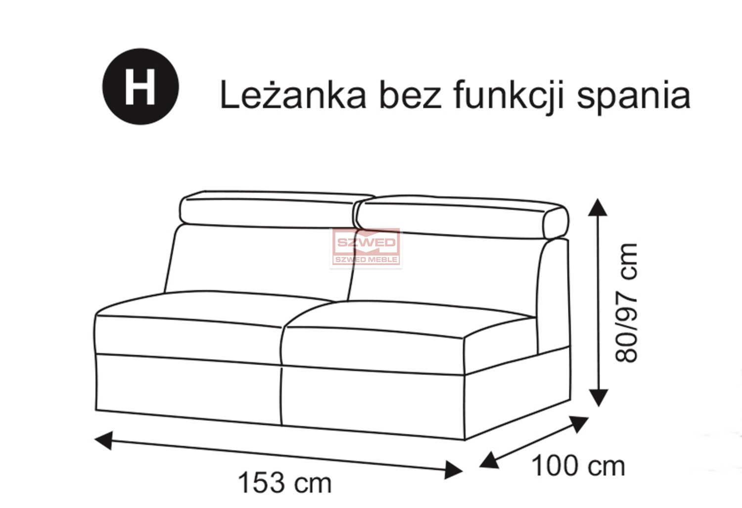 DIEGO H #gr leżanka bez funkcji spania