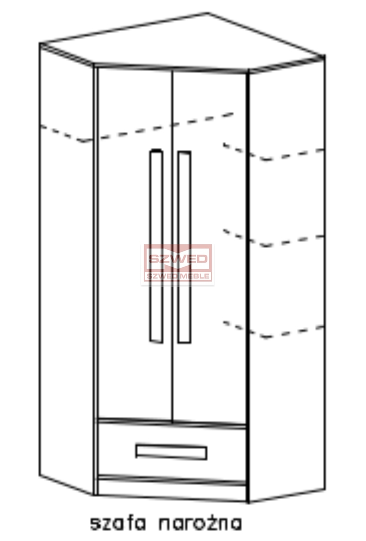 GULIVER 2 szafa narożna 