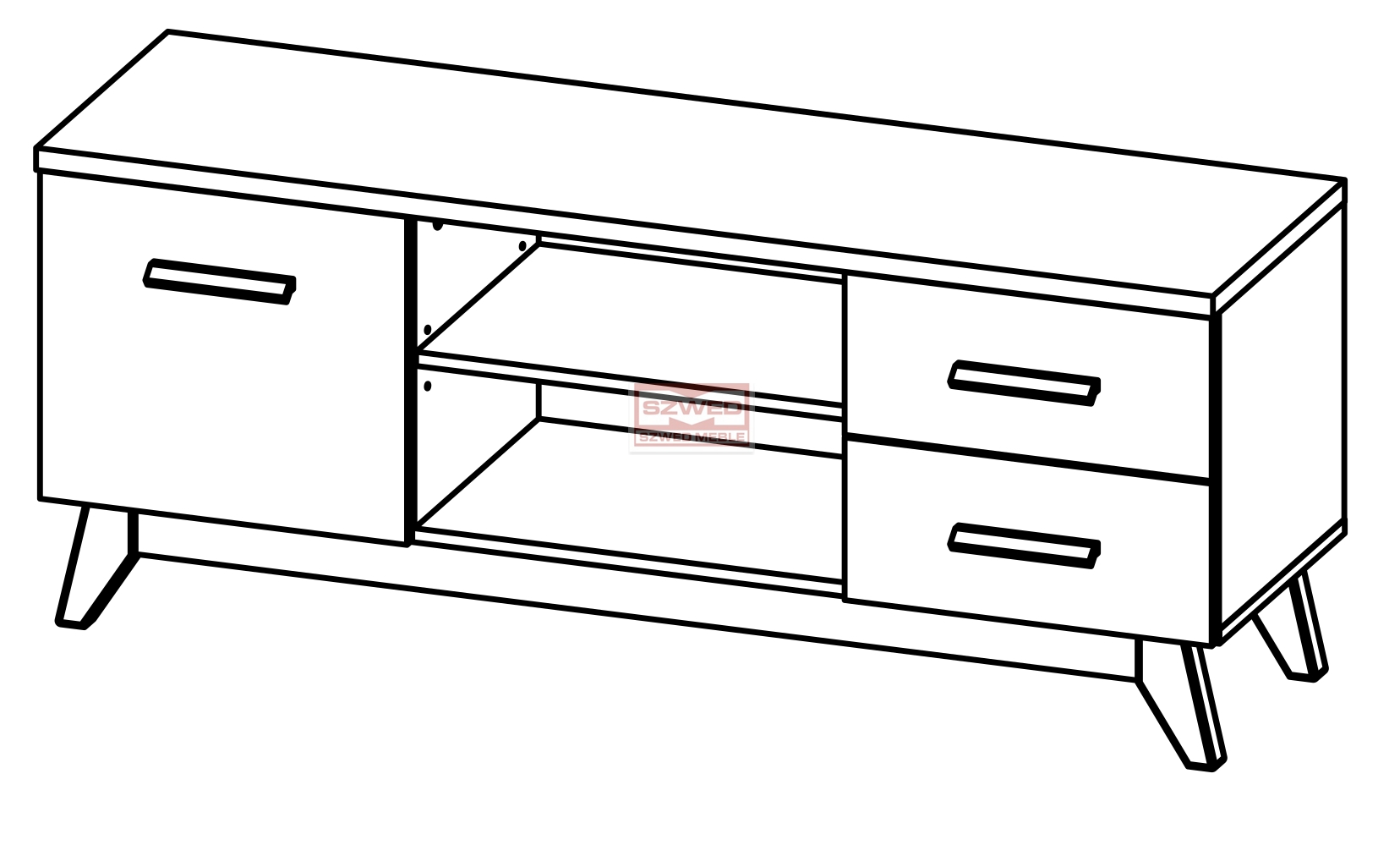SVEN SV 05 szafka rtv 1d2s