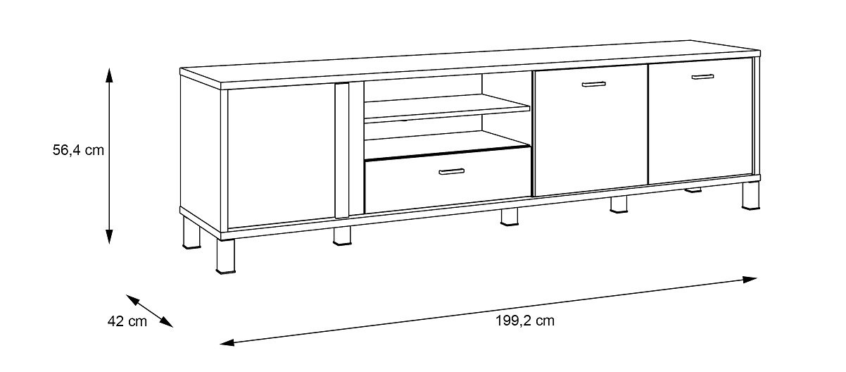 HAYATO HYTT 241R szafka rtv 3d1s