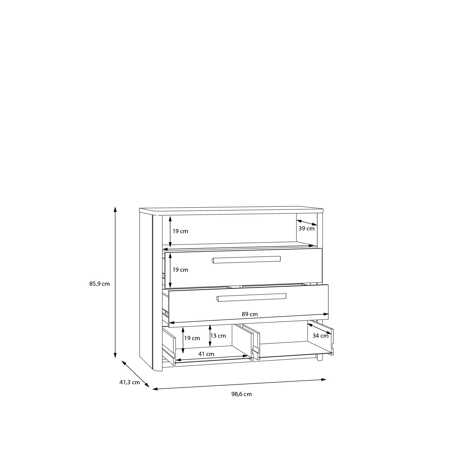 SURFINIO SFNK 211 komoda 3s