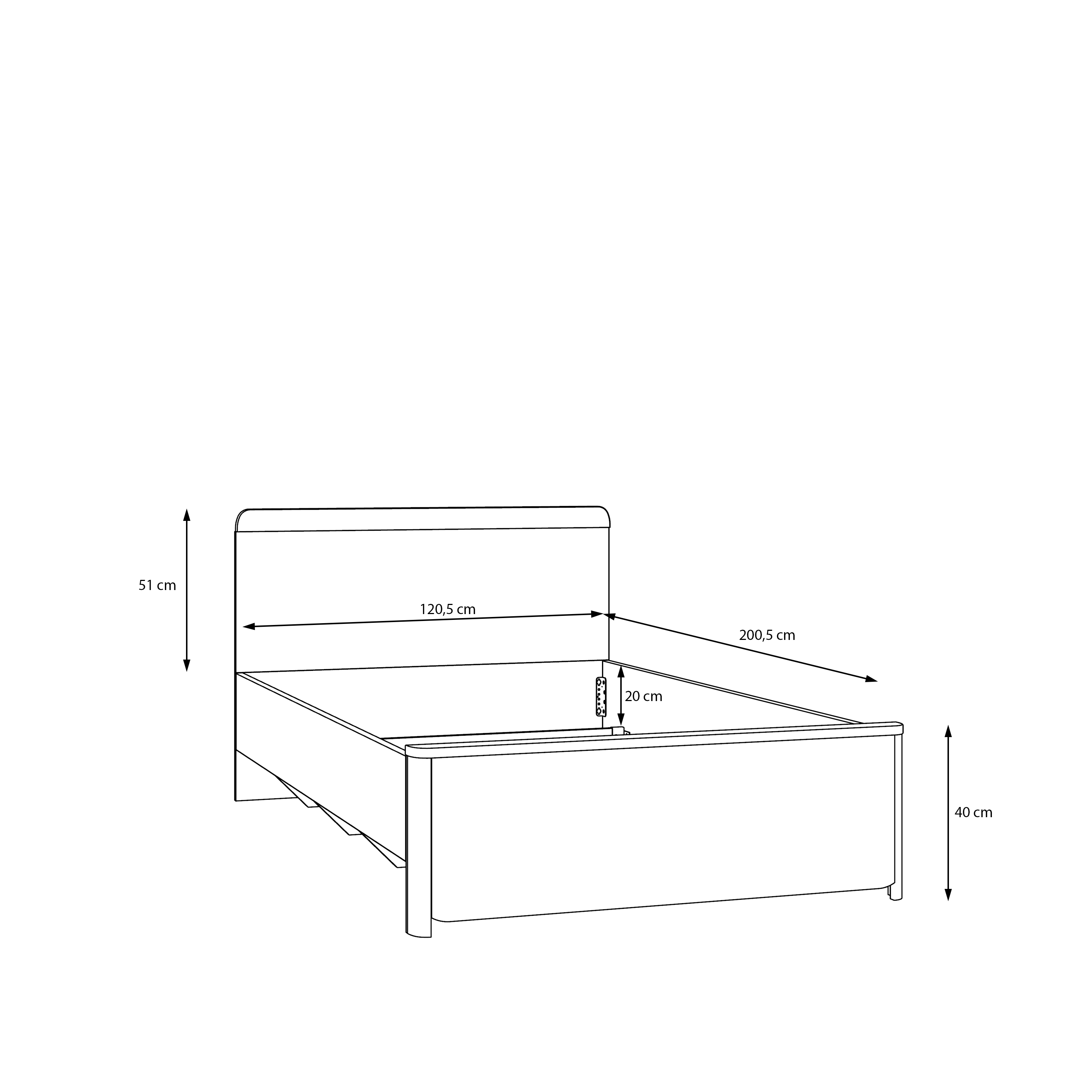 SURFINIO SFNL 1121 łóżko 120